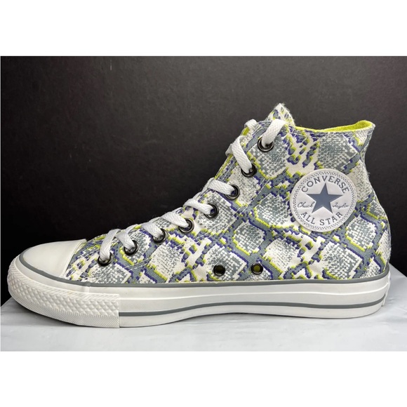 Converse Women's Chuck Taylor All Star Hi Sneakers 542479F Grey/Citron Sz 9.5 A+ - Picture 3 of 12